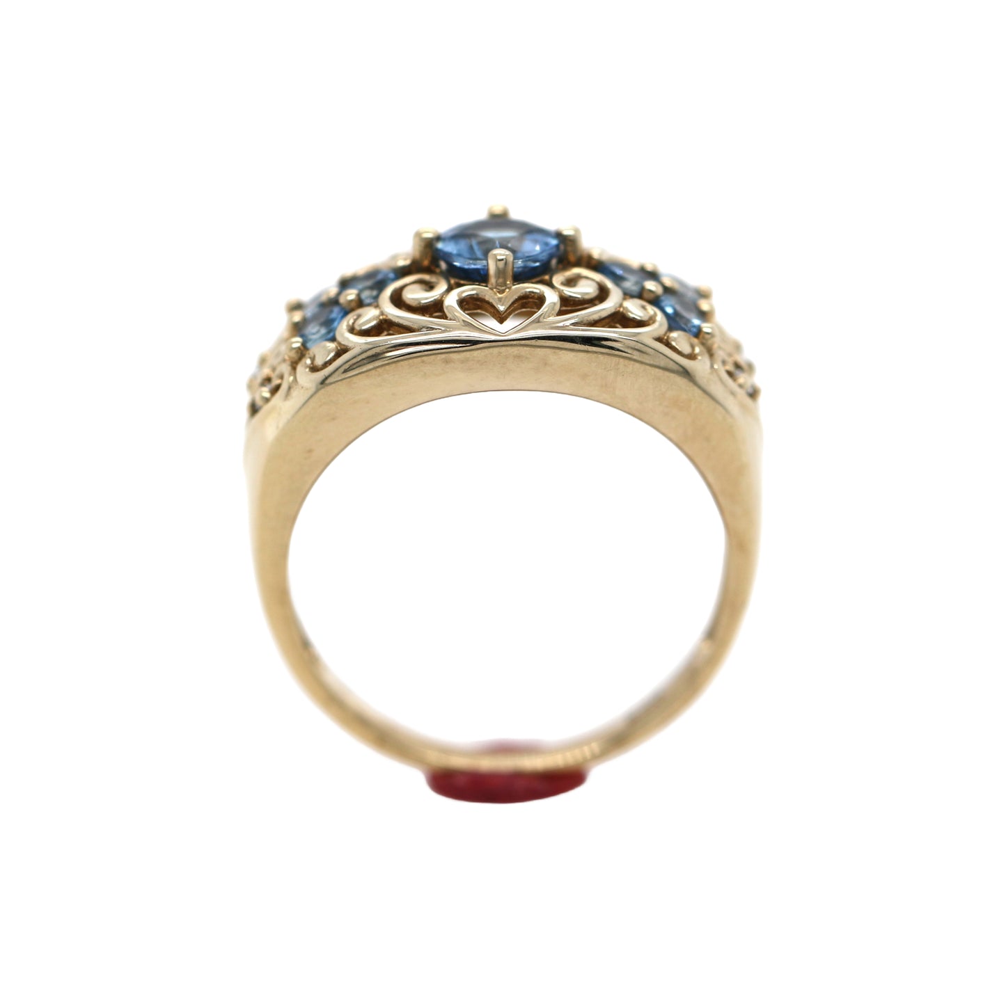 Santa Maria AQ / Yellow Gold Pated 925 Ring