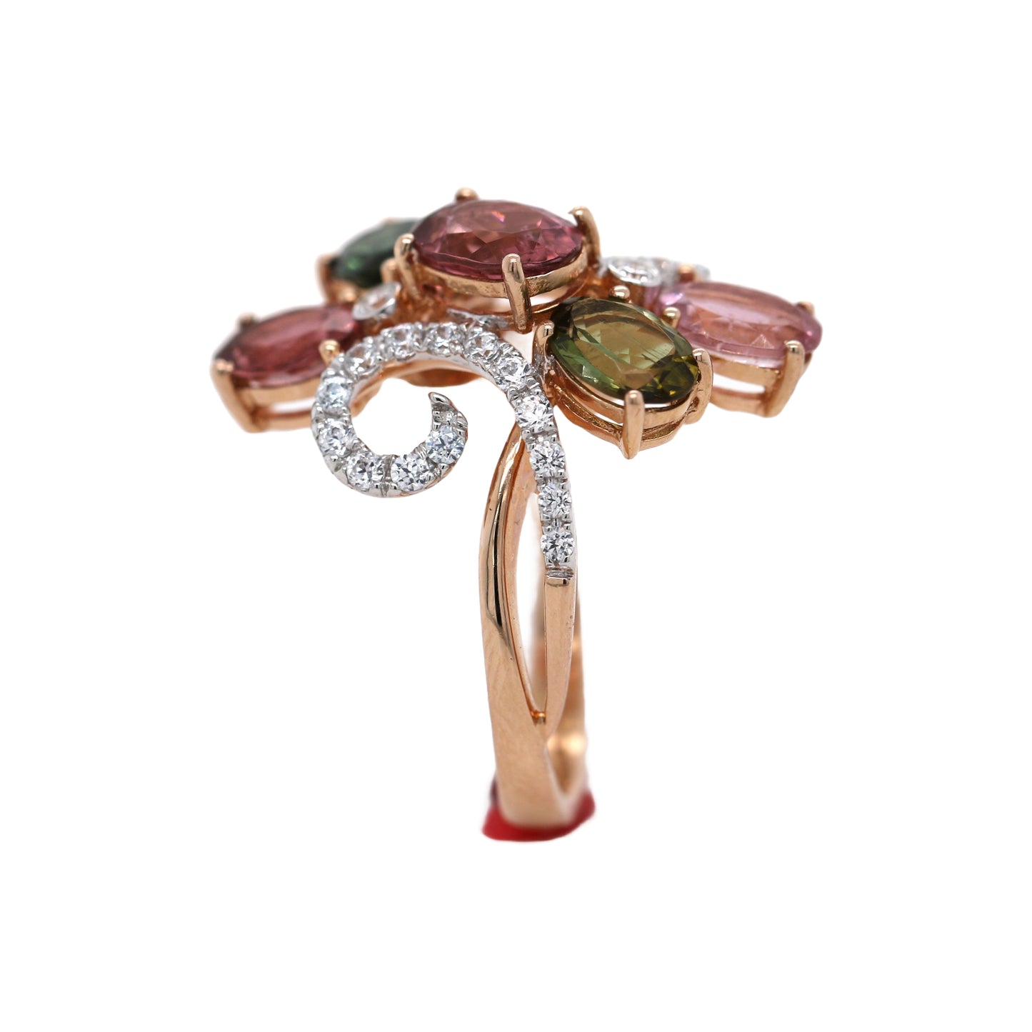 Tourmaline/ White Topaz Ring