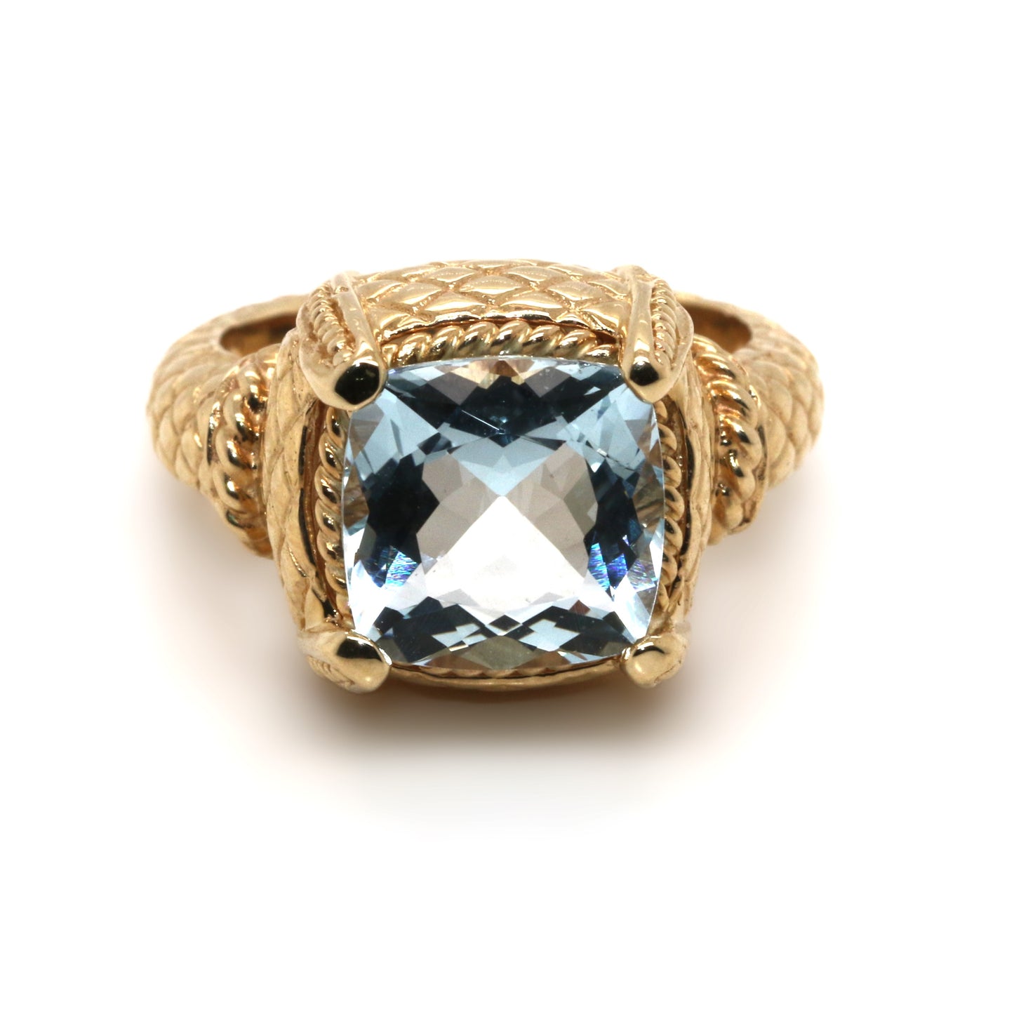 Aquamarine Gold Ring, 3.5 cts