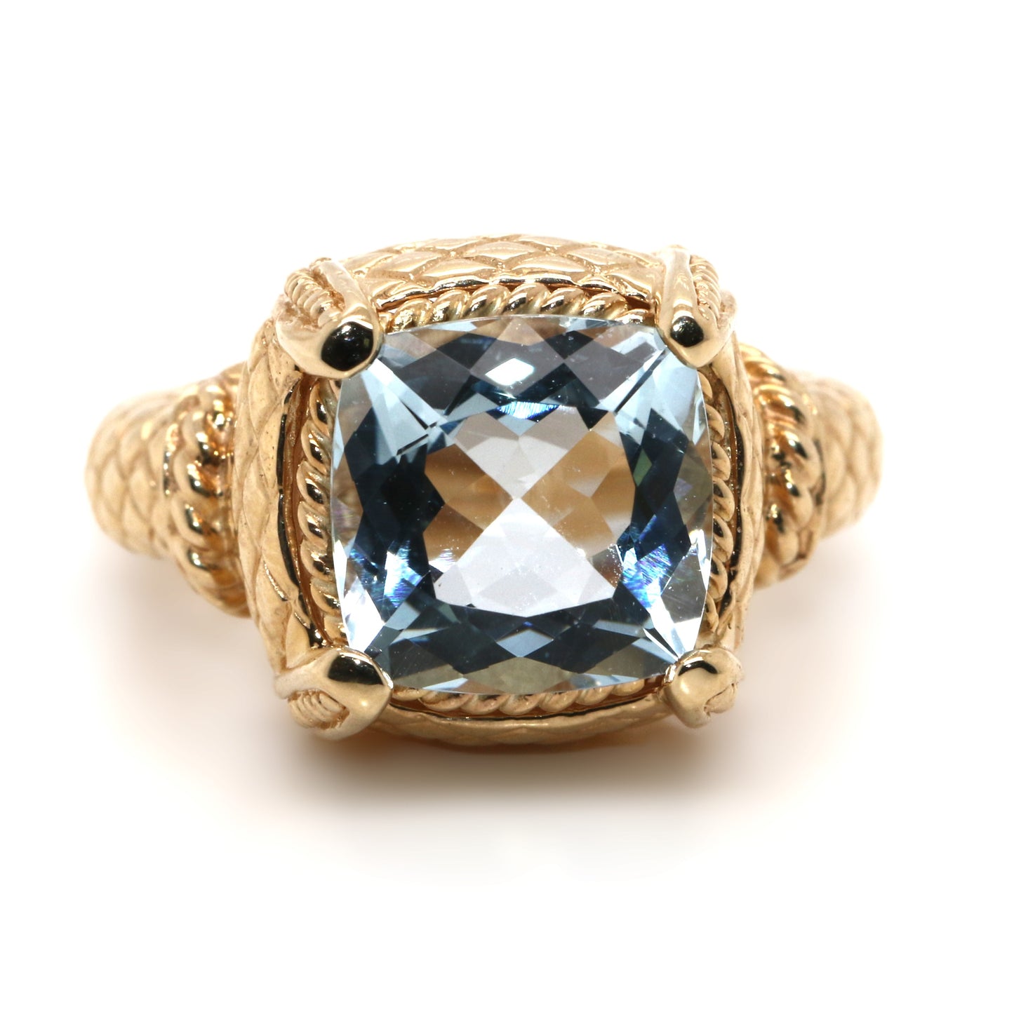 Aquamarine Gold Ring, 3.5 cts