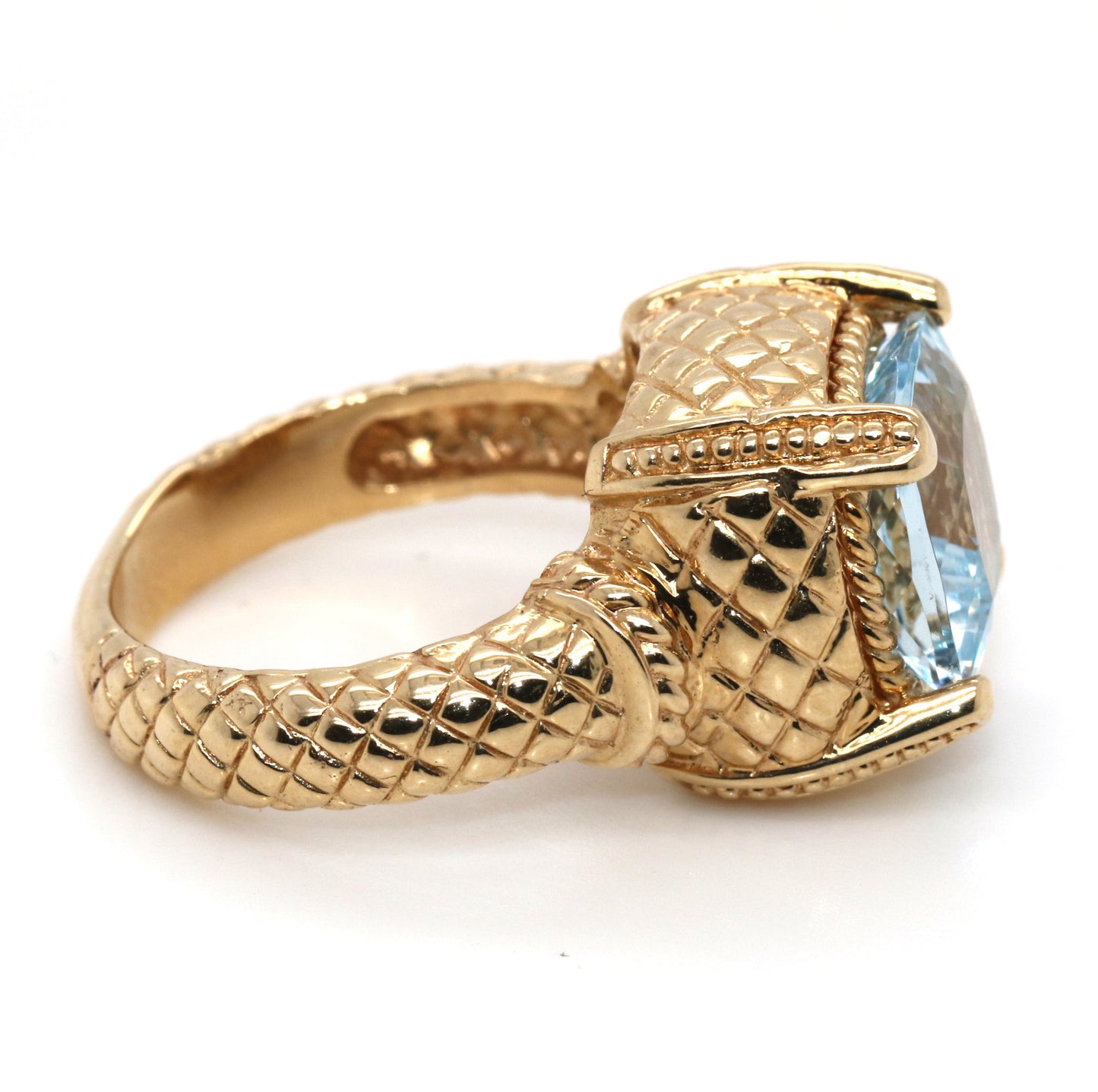 Aquamarine Gold Ring, 3.5 cts