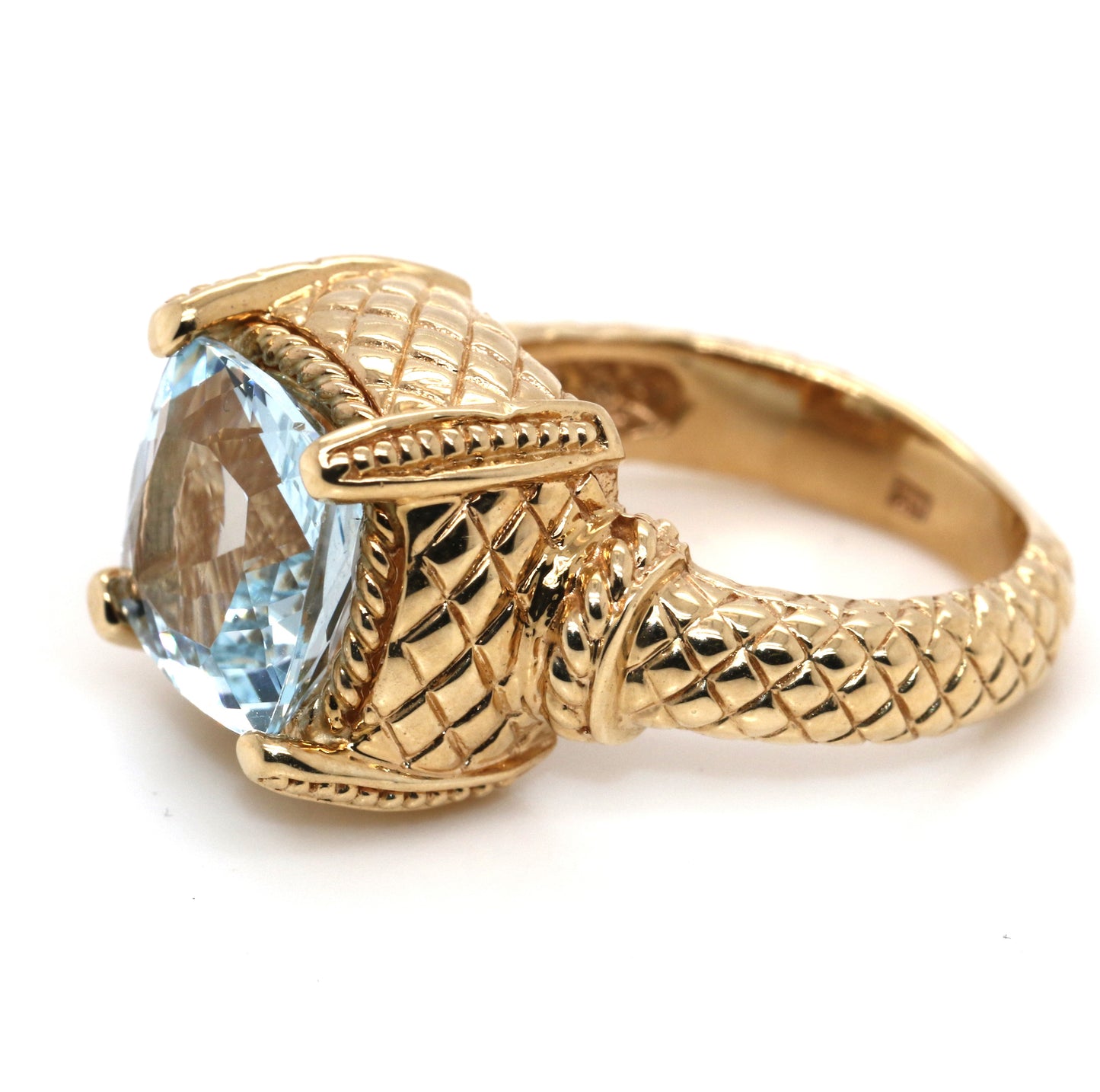 Aquamarine Gold Ring, 3.5 cts