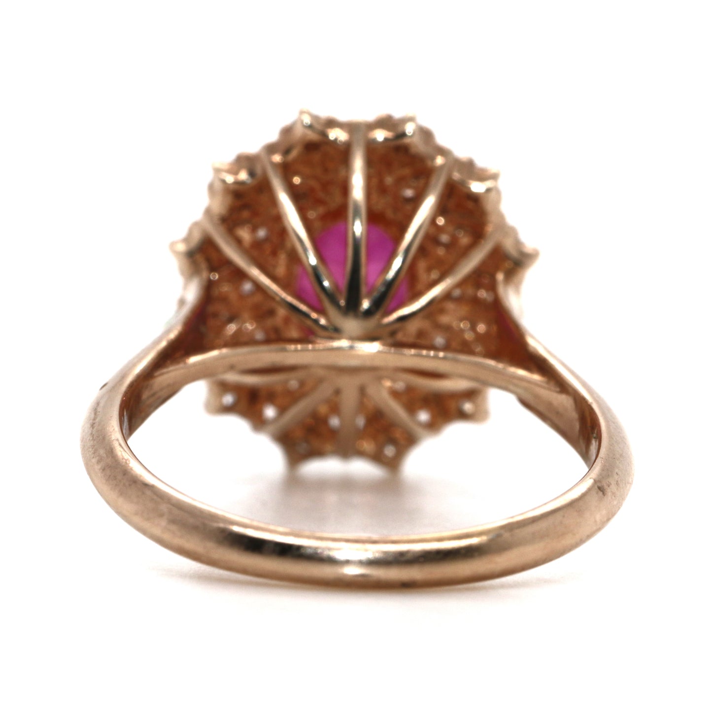 Attractive Burma Ruby with Diamond Ring, 2.07 cts
