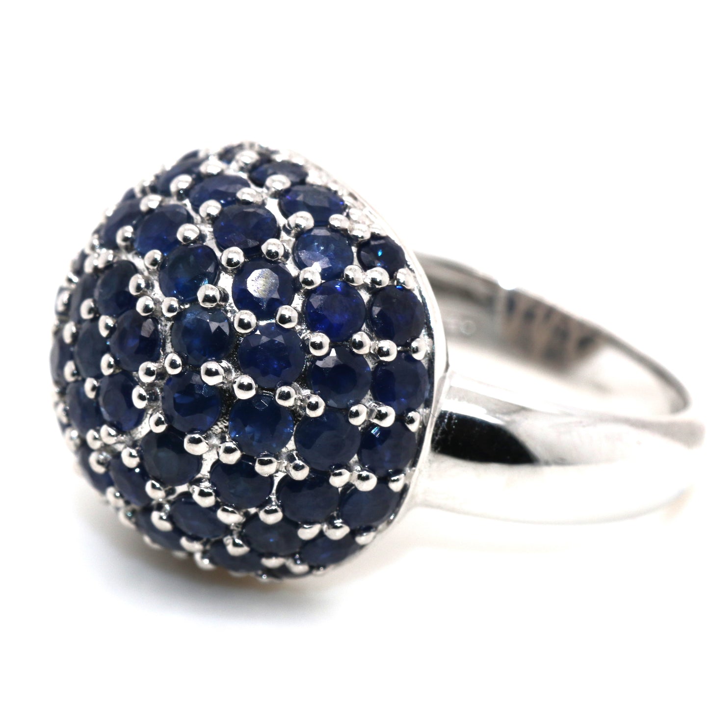 925 SS Blue Sapphire Ring ( 5.78 cts)