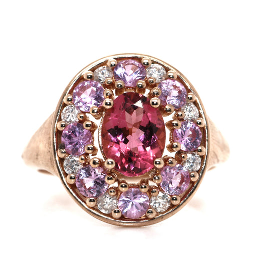 Pink Sapphire / Pink Tourmaline Ring, 2.25 cts.