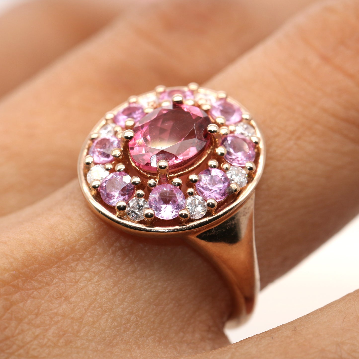 Pink Sapphire / Pink Tourmaline Ring, 2.25 cts.
