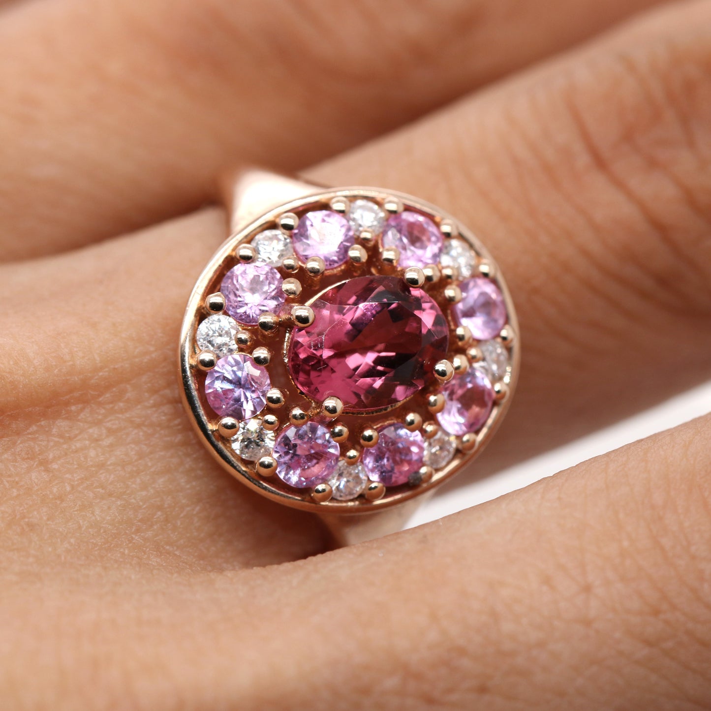 Pink Sapphire / Pink Tourmaline Ring, 2.25 cts.