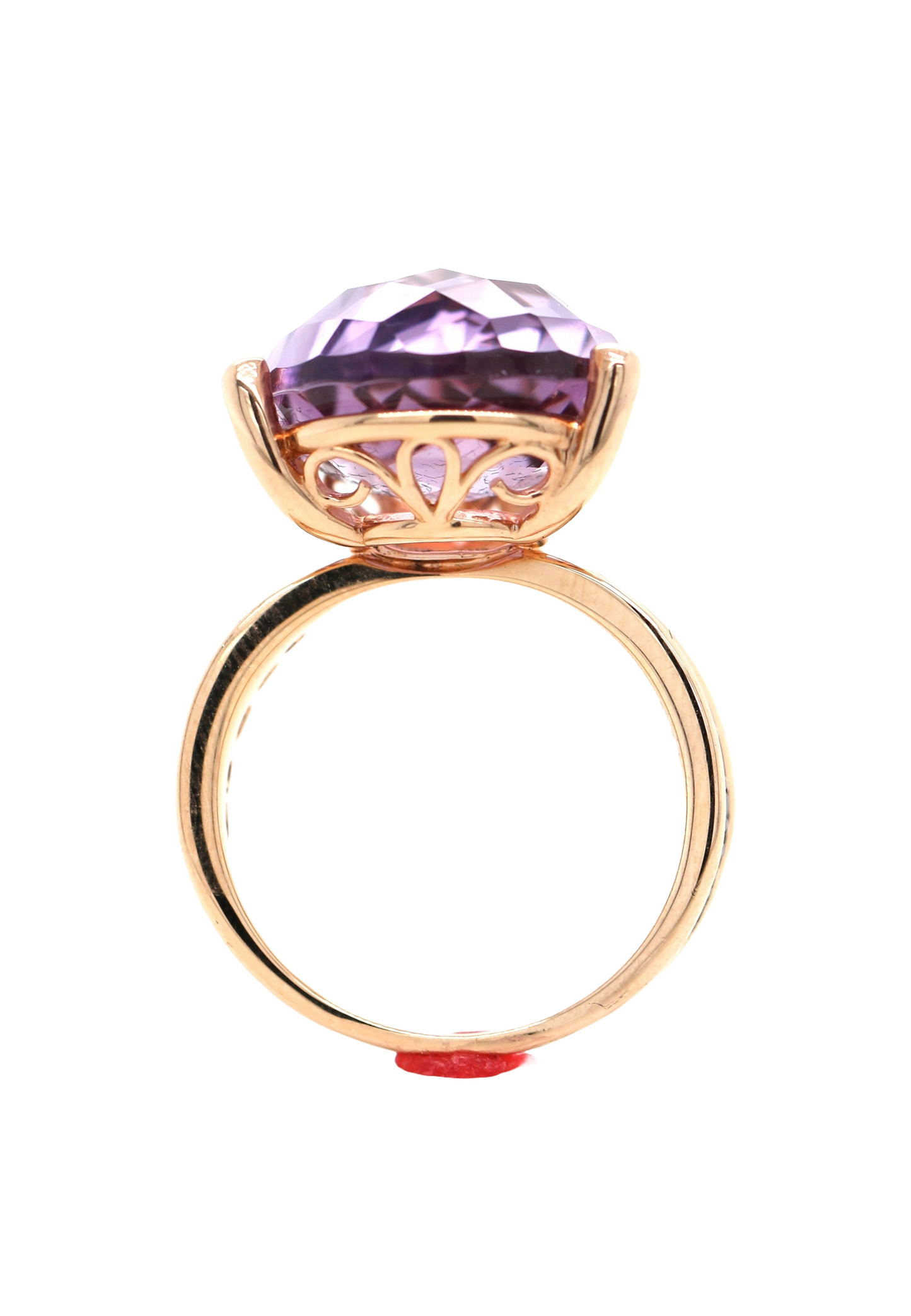 925 Silver / Amethyst / Black Spinel Ring