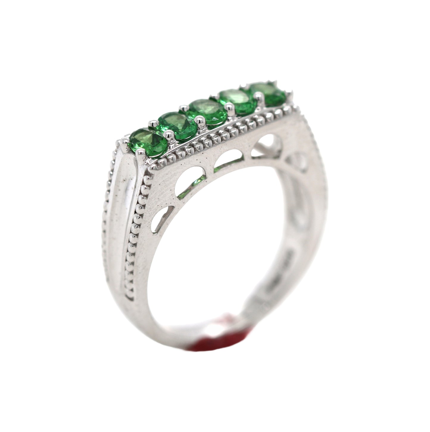 Tsavorite Silver Ring