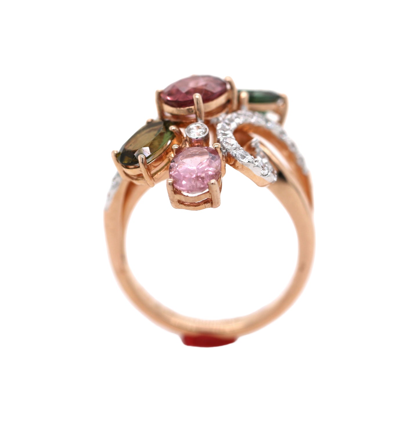 Tourmaline/ White Topaz Ring