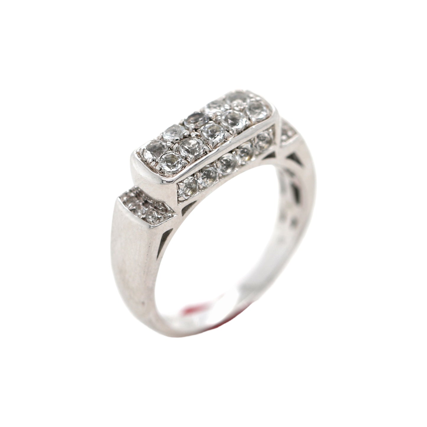 925 SS White Topaz Ring