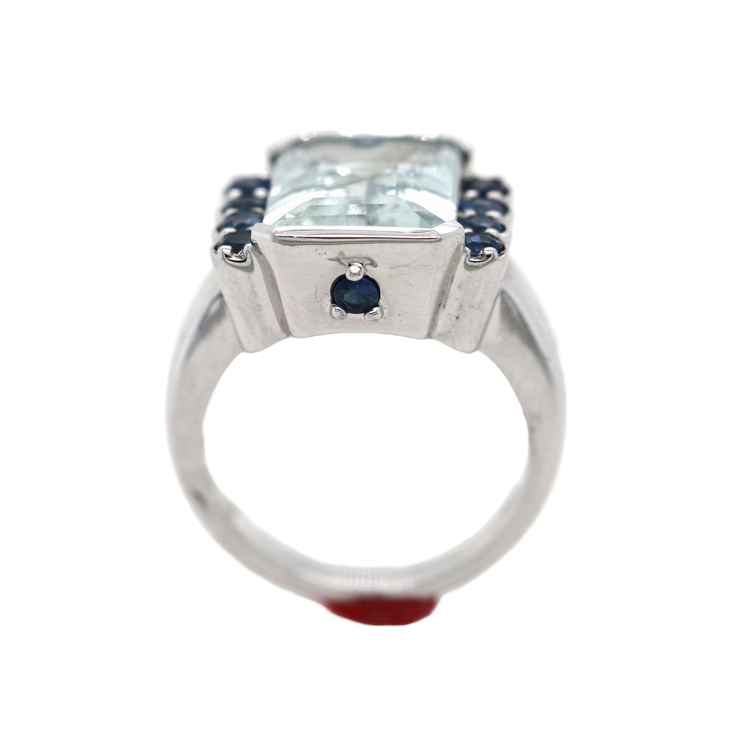 Aquamarine / Blue Sapphire Ring