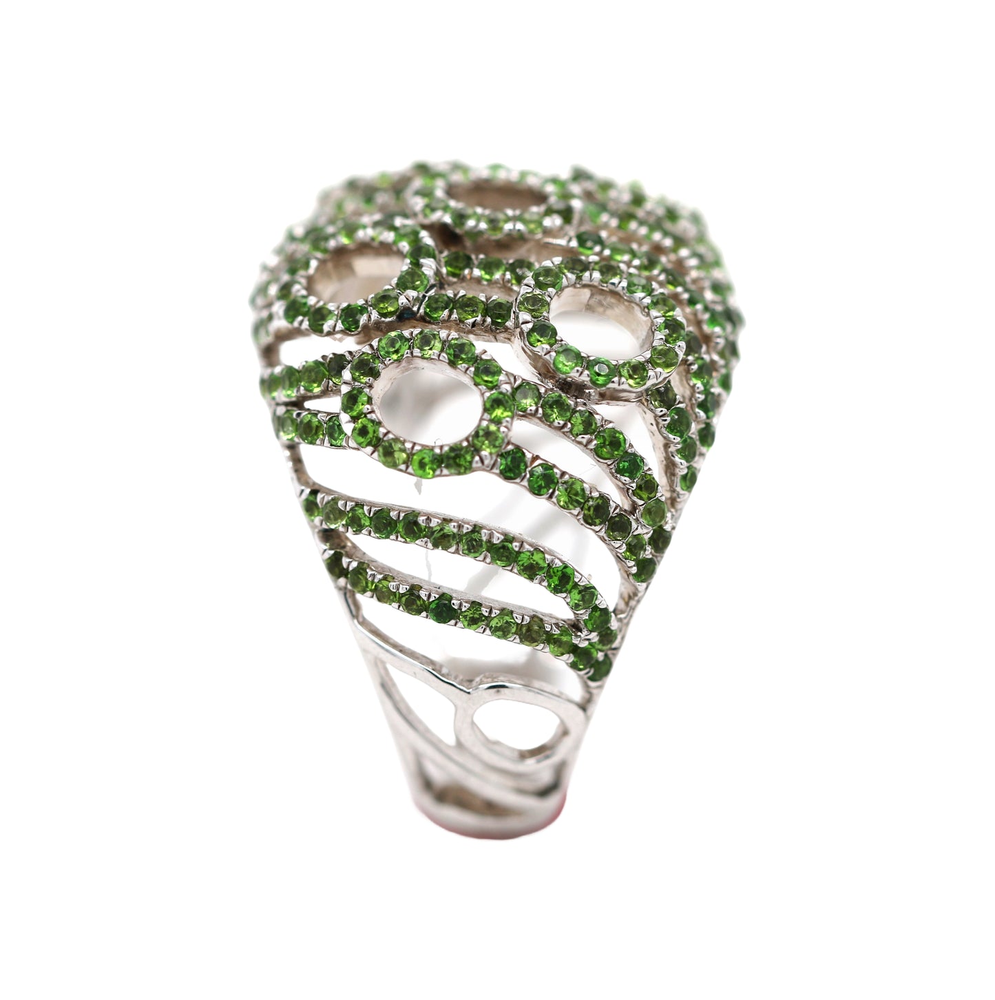 925 Sterling Silver Tsavorite Ring