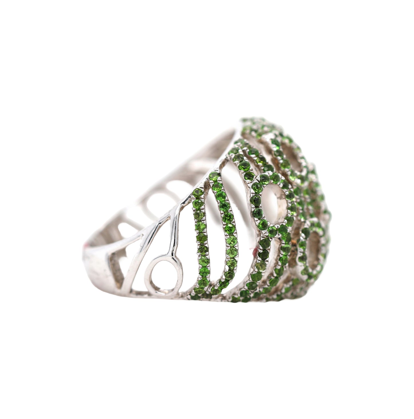 925 Sterling Silver Tsavorite Ring