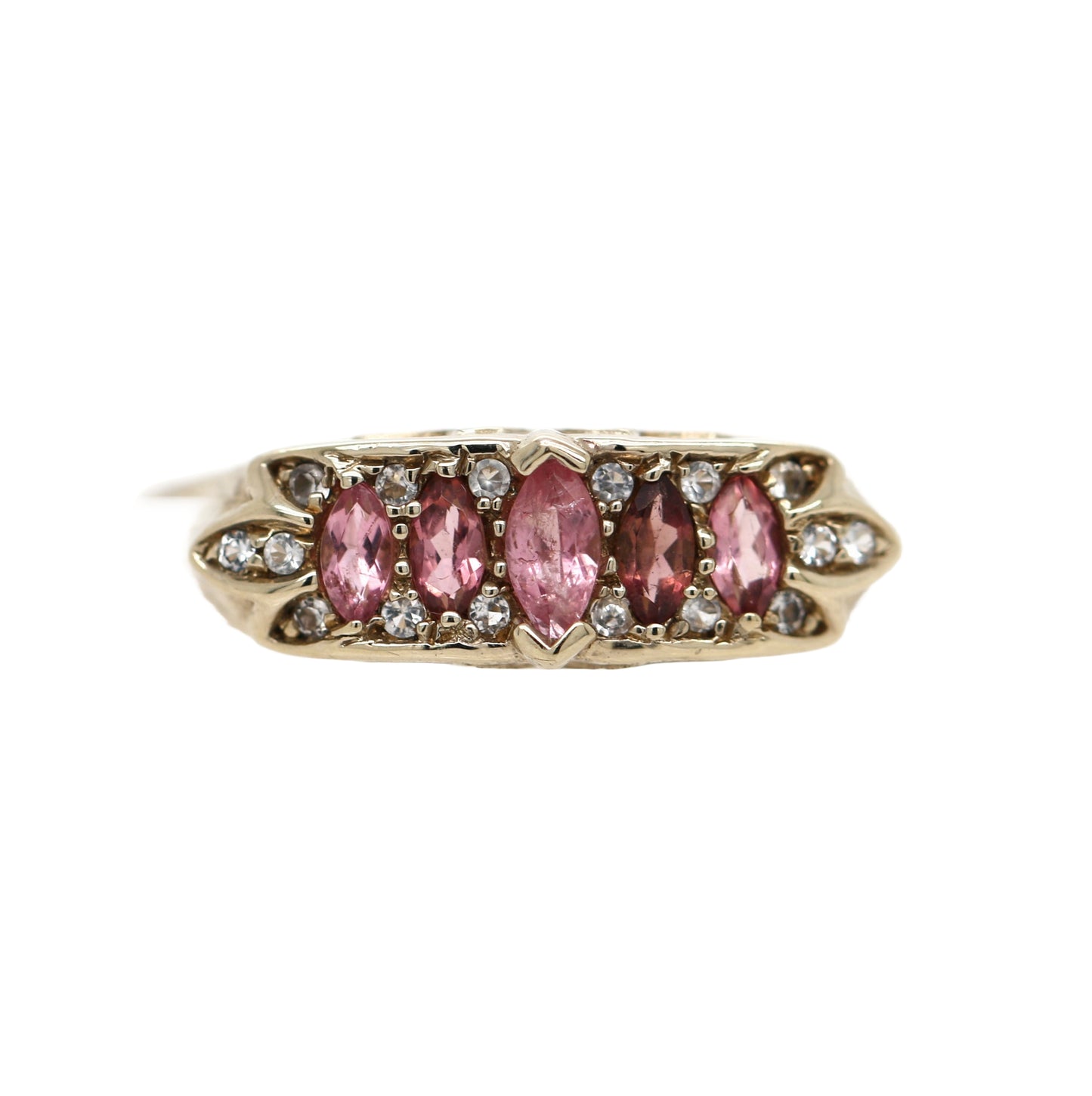 Tourmaline / White Topaz Ring