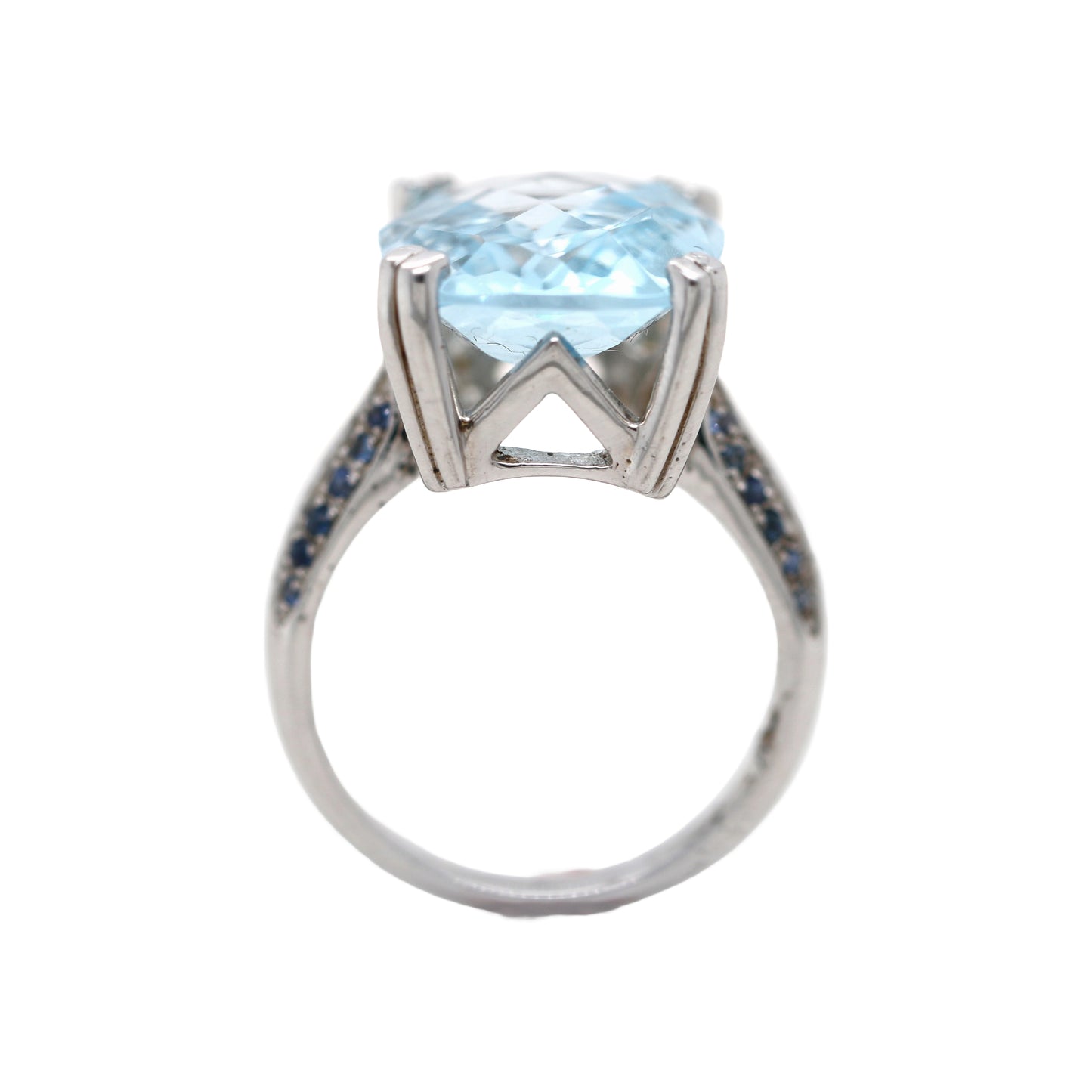 925 Sterling Silver / Blue Sapphire / Sky Blue Topaz Ring