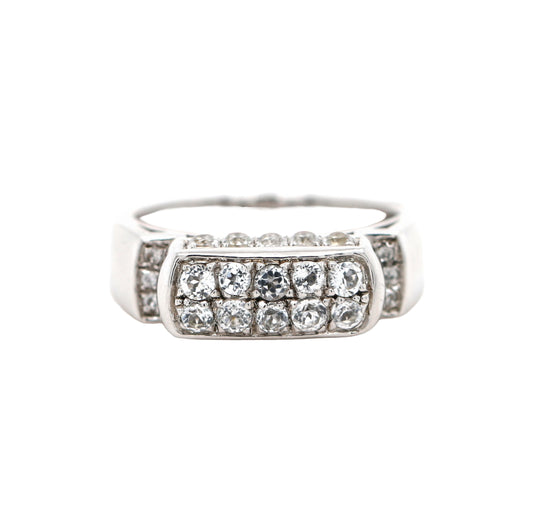 925 SS White Topaz Ring
