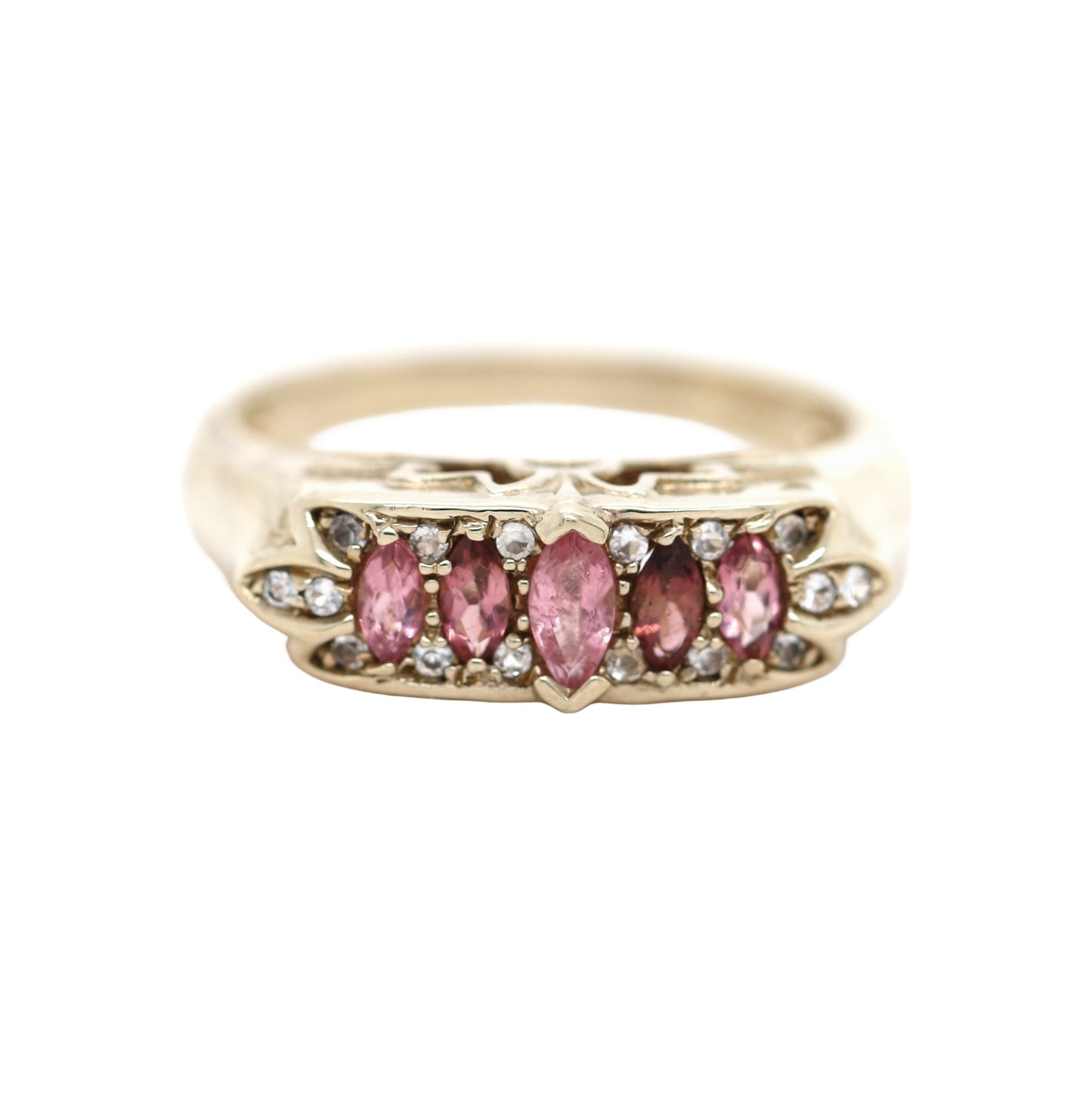 Tourmaline / White Topaz Ring