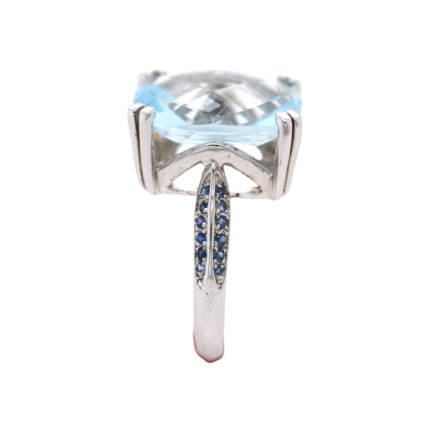 925 Sterling Silver / Blue Sapphire / Sky Blue Topaz Ring