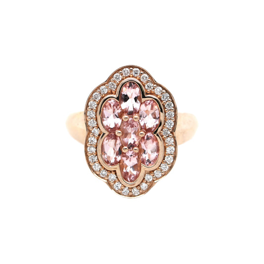Morganite / Diamond Ring