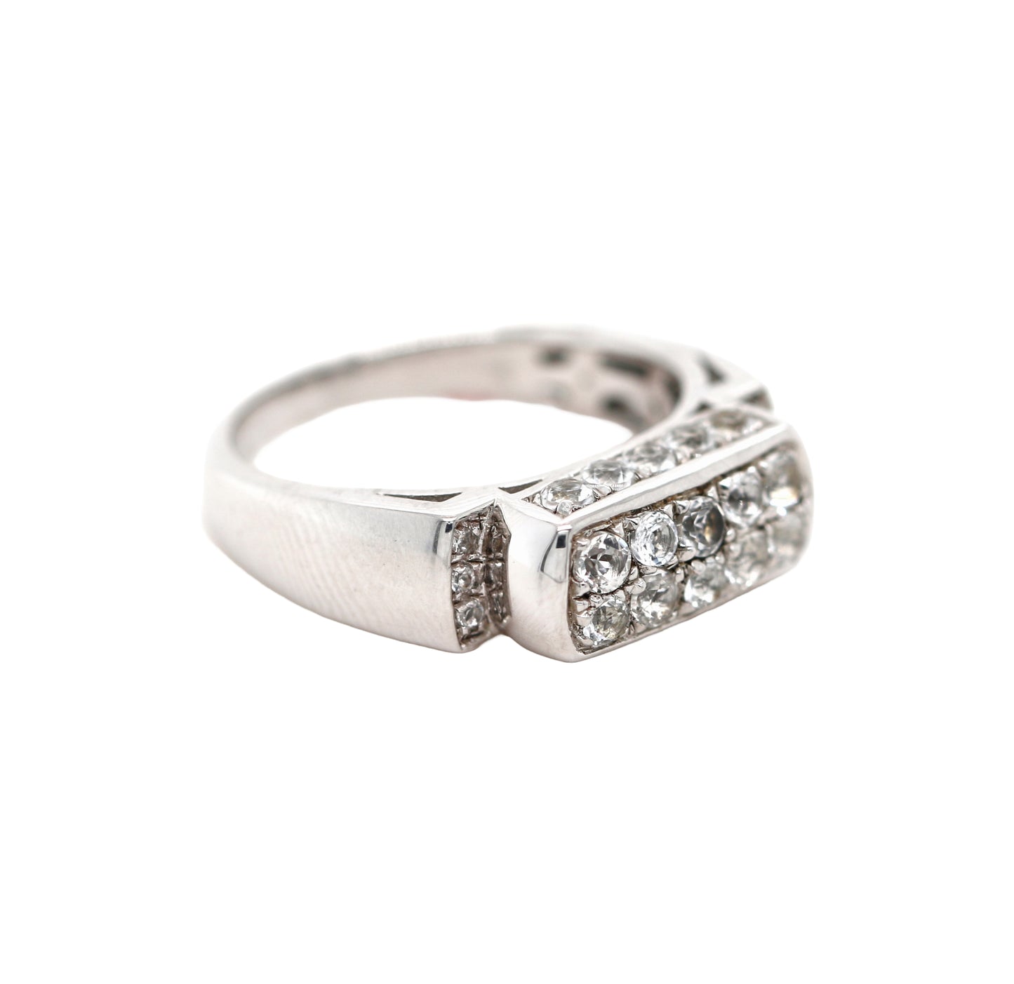 925 SS White Topaz Ring