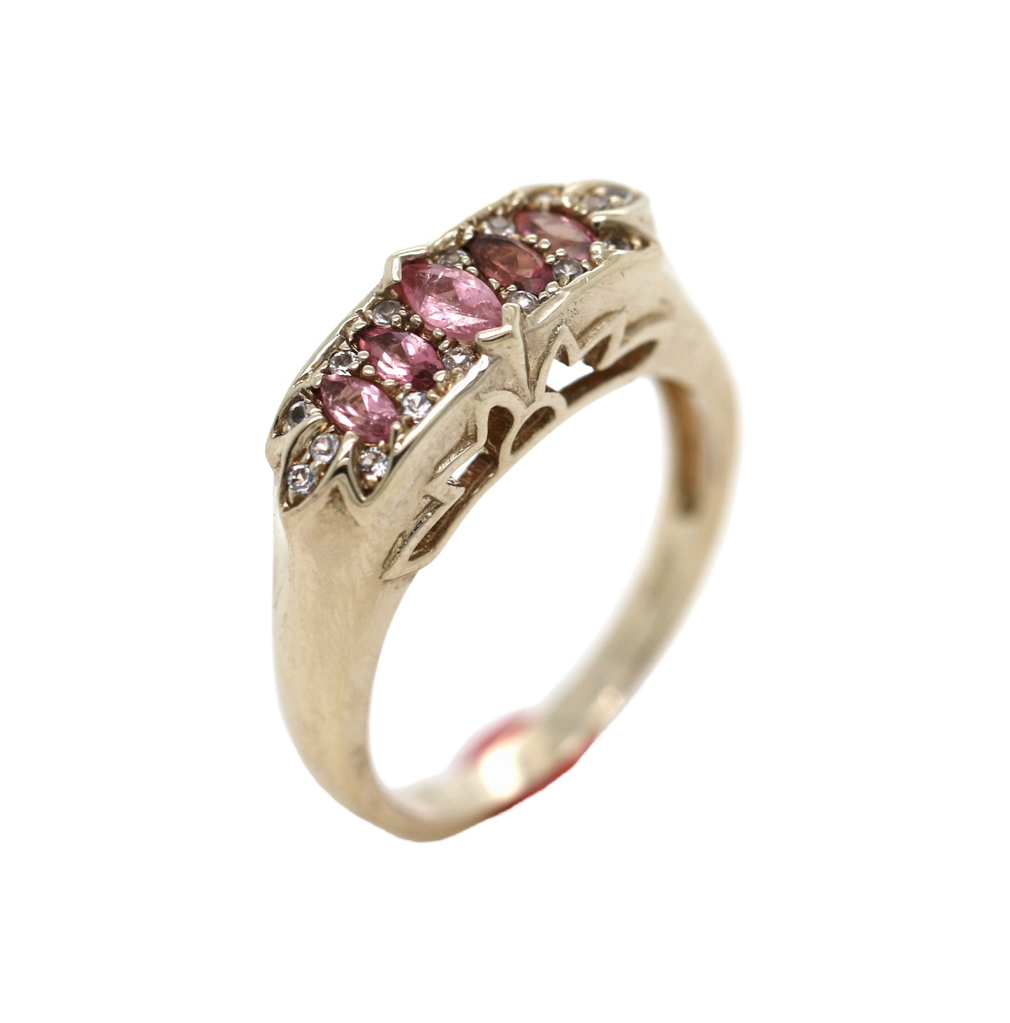 Tourmaline / White Topaz Ring