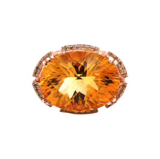 925 Vermeil Citrine Ring