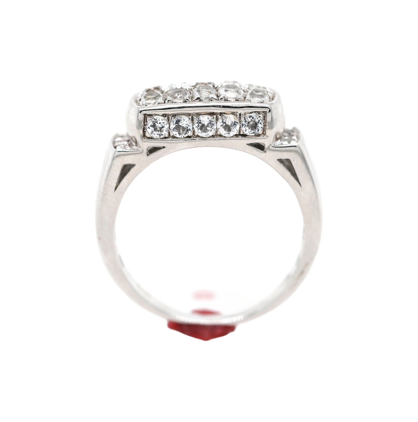 925 SS White Topaz Ring