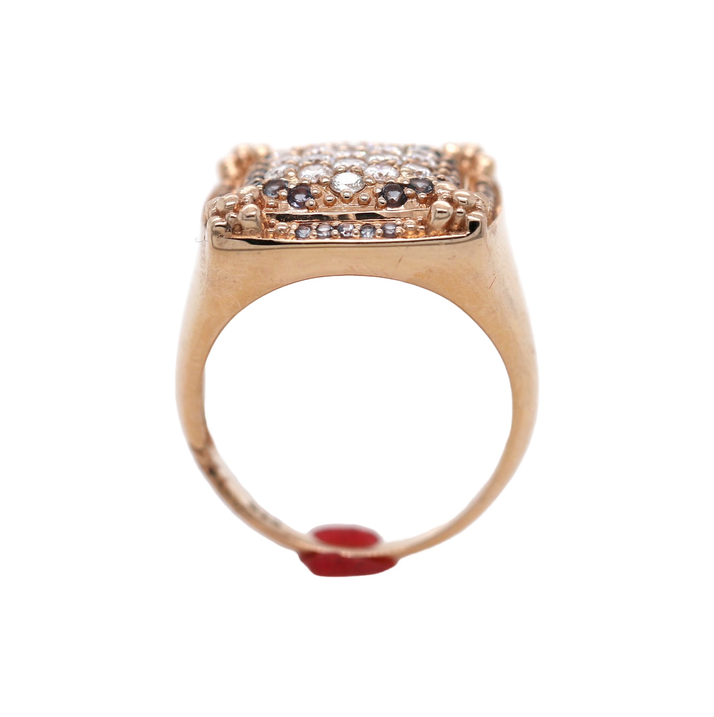 Color Change Garnet/ Diamond Ring