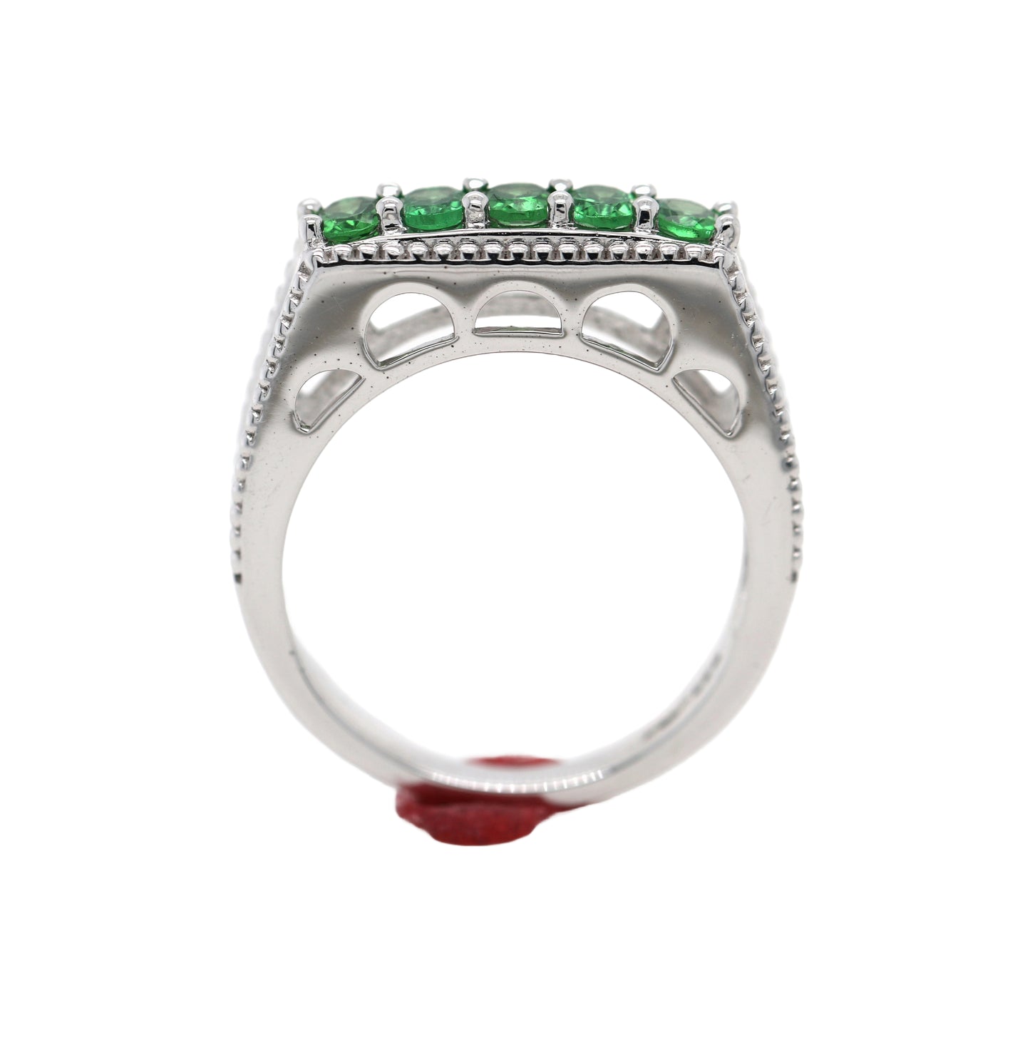 Tsavorite Silver Ring