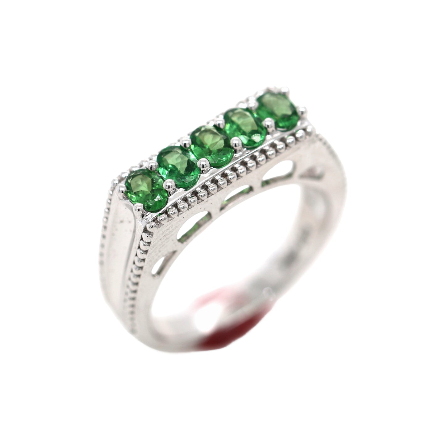 Tsavorite Silver Ring